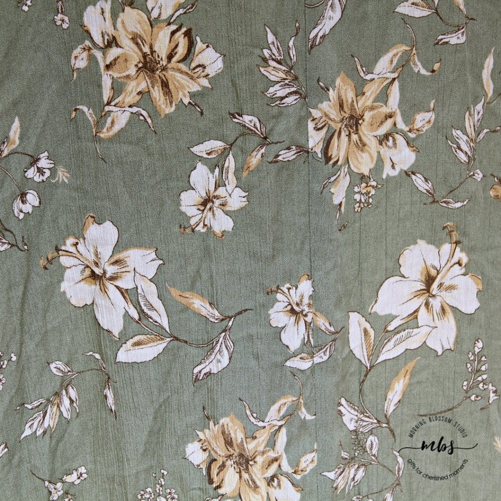 NWT Rokoko Floral‎ Surplice Sphagetti Straps Front Slit Midi Dress Green Women S - Picture 10 of 13